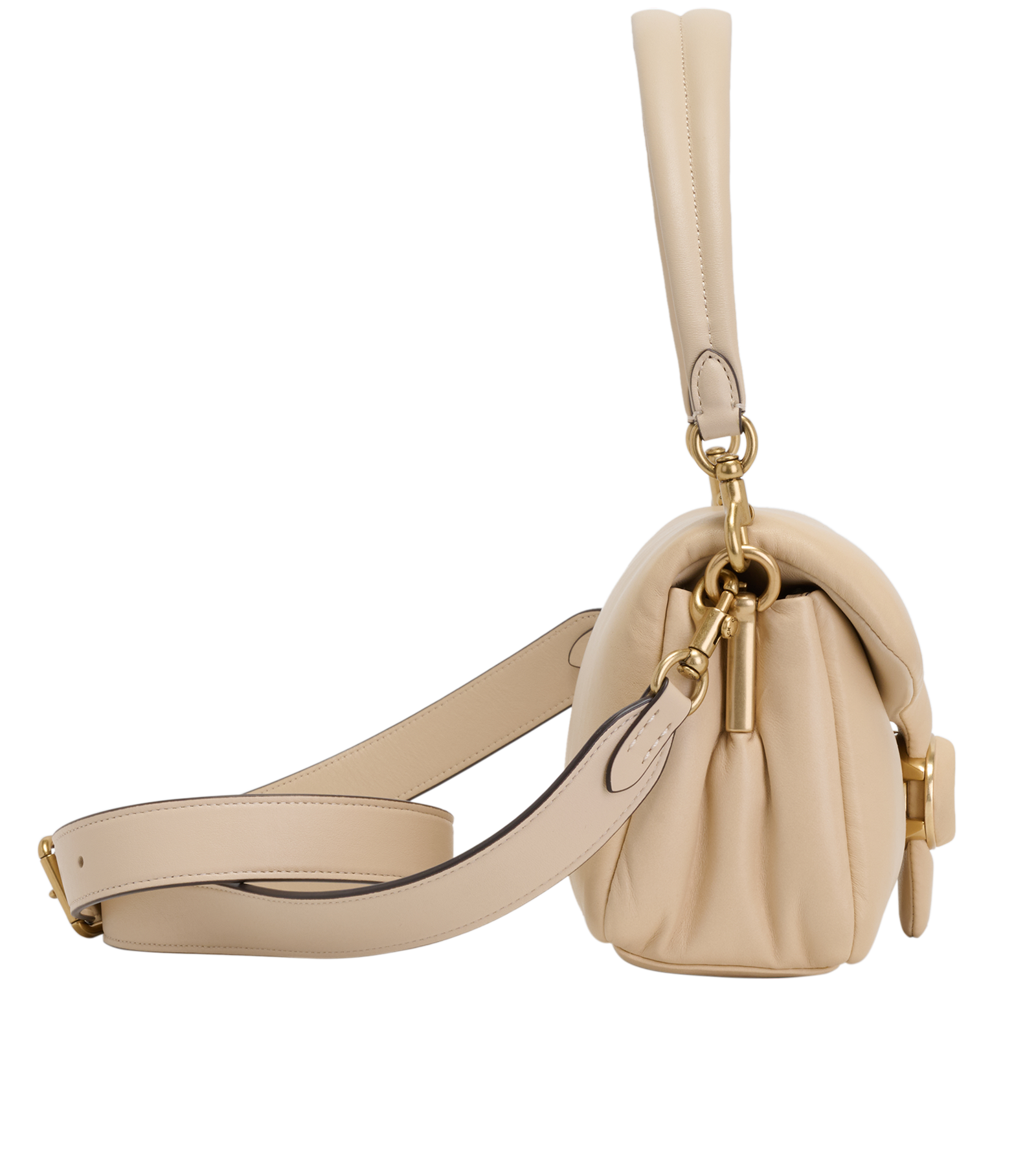 Pillow Tabby 26, &pound;250, Handbags, Cream, Leather, Side view